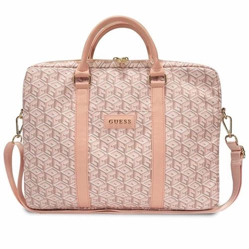 Guess GCube Stripes bag for a 16&quot; laptop - pink, Guess 3666339113001 3666339113001