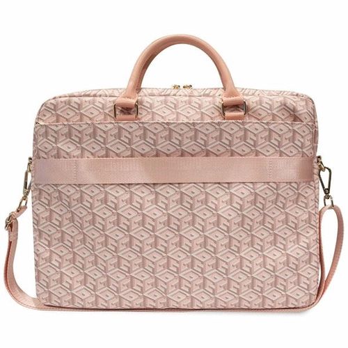 Guess GCube Stripes bag for a 16&quot; laptop - pink, Guess 3666339113001 3666339113001