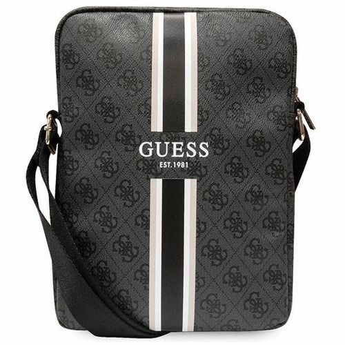 Guess Bag GUTB10P4RPSK 10" black/black 4G Stripes Tablet Bag, Guess 3666339120429 3666339120429