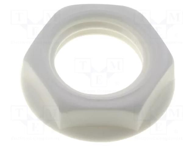 Nut; white; S2 CLIFF CL1409