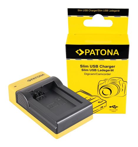 PATONA Slim micro-USB Charger f. Sony NP-FW50 NEX A33 A55 NEX.3 NEX.3C NEX.5 NEX.5A NEX.5C, PATONA 151580 4055655202336