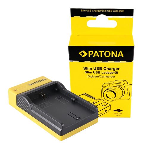 PATONA Slim micro-USB Charger f. Canon LP-E6 EOS 5D 60D 60Da 6D 7D EOS70D EOS-70D LP-E6 Mark II, PATONA 151583 4055655202251