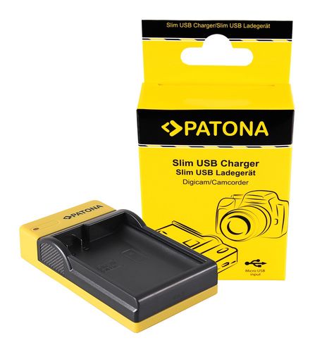 PATONA Slim micro-USB Charger f. Nikon EN-EL15 1 V1 EN-EL15 D600 D610 D7000 D7100 D800 D8000, PATONA 151624 4055655202282