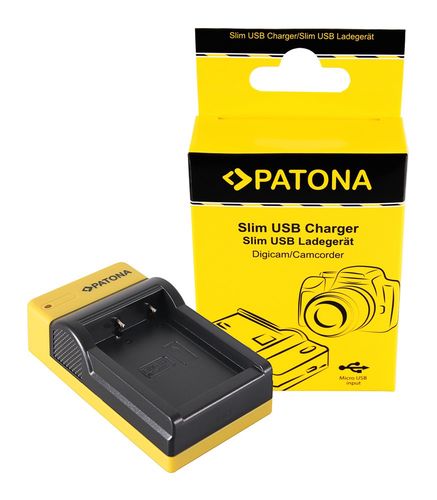 PATONA Slim micro-USB Charger f. Fujifilm Fuji NP-W126 FinePix HS30 EXR HS30EXR HS-30EXR HS33, PATONA 151645 4055655202275