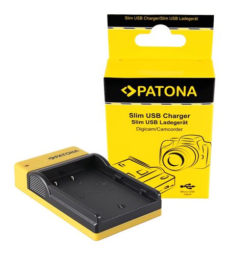 PATONA Slim micro-USB Charger f. Panasonic BLF19E DMWBLF19 DMW-BLF19, PATONA 151656 4055655202299