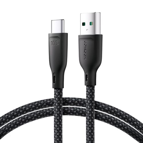 Joyroom Multi-Color Series S-A34 USB-A / USB-C cable 100W 1m - black, Joyroom 6941237110428 6941237110428