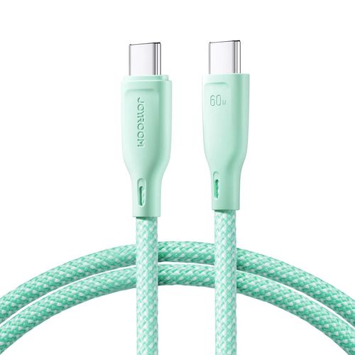 Joyroom Multi-Color Series S-A34 USB-C / USB-C PD 60W cable 1m - green, Joyroom 6941237110206 6941237110206