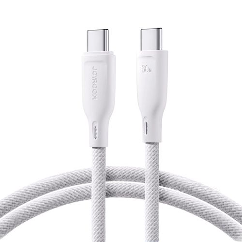 Joyroom Multi-Color Series S-A34 USB-C / USB-C PD 60W 1m Cable - White, Joyroom 6941237110190 6941237110190