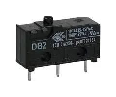 MICROSWITCH, SPDT, PLUNGER, 10A, 250VAC DB2C-C1AA