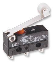 MICROSWITCH, SPDT, MED ROLLER LEVER DC1C-A1RC