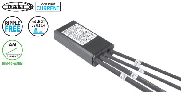 Constant current LED power supply, 30W, 250 - 700mA, 2 - 49V, DALI2, IP68 152010