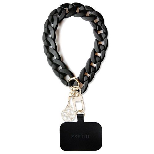 Guess GUOUCBMC4MK Universal Big Hand Strap case - black Acrylic 4G Charm, Guess 3666339170691 3666339170691