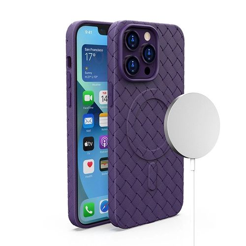 MagSafe Woven Case for iPhone 13 Pro - purple, Hurtel 5907769357602 5907769357602