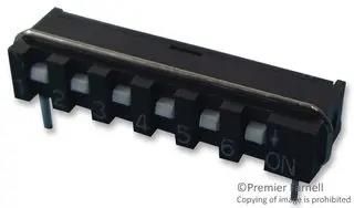 SWITCH, SIL, R/A, 6WAY SIP-06A