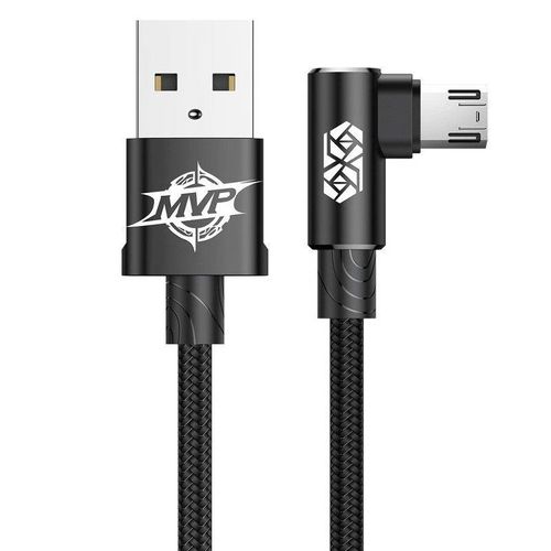 Baseus MVP Elbow Cable USB to micro USB 2A 1m - Black, Baseus CAMMVP-B01