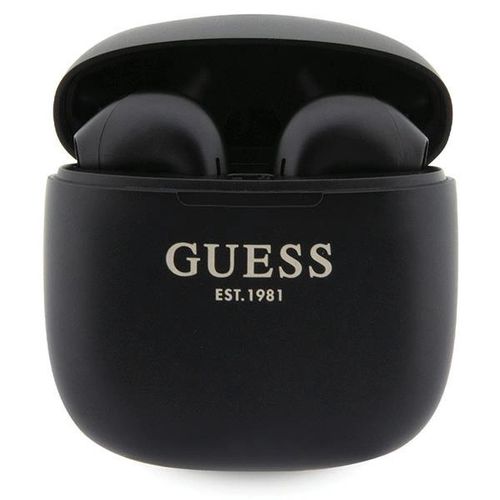 Guess GUTWST26PSK TWS Bluetooth headphones + docking station - black Classic EST Logo, Guess 3666339120832 3666339120832