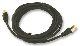 PATCH LEAD, CAT5E, STP, BLACK, 3M 1962-3BK