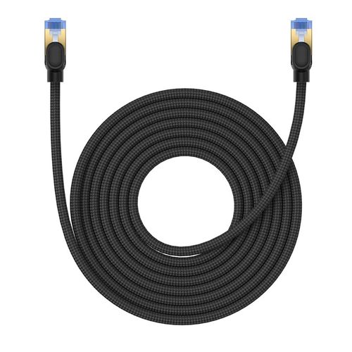 Baseus fast internet cable RJ45 cat.7 10Gbps 8m braided black, Baseus 6932172646622 6932172646622