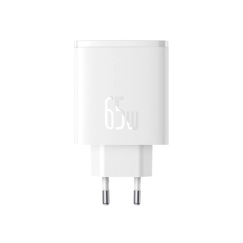 Baseus Cube Pro 65W GaN charger 2x USB-C USB-A - white, Baseus 6932172641481 6932172641481