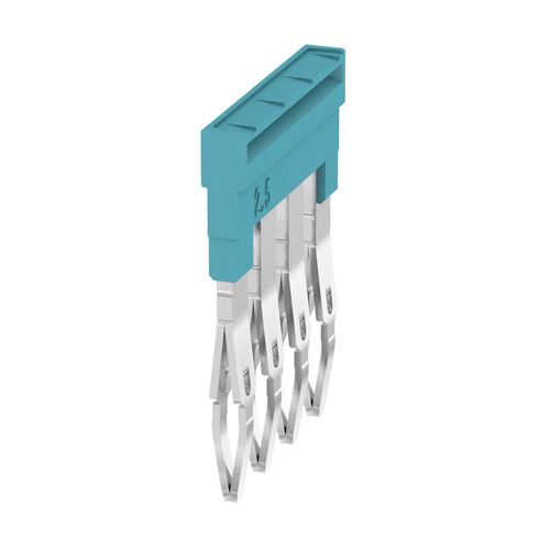 Cross-connector (terminal), Plugged, Number of poles: 4, Pitch in mm: 5.10, Insulated: Yes, 24 A, blue Weidmuller 1527780000 04050118448634