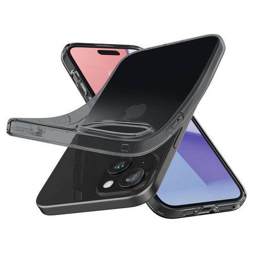 Spigen Crystal Flex iPhone 15 Plus Case - Gray-Transparent, Spigen 8809896747660 8809896747660