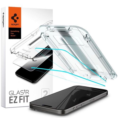 Spigen Glas.tR EZ Fit tempered glass for iPhone 15 Pro Max - 2 pcs., Spigen 8809896751964 8809896751964