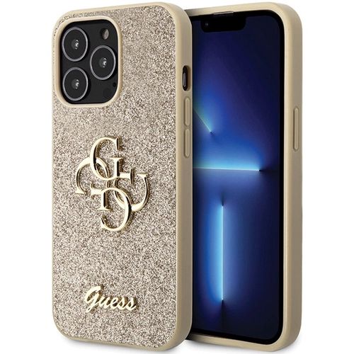 Guess GUHCP13XHG4SGD case for iPhone 13 Pro Max 6.7&quot; - gold Glitter Script Big 4G, Guess 3666339147730 3666339147730