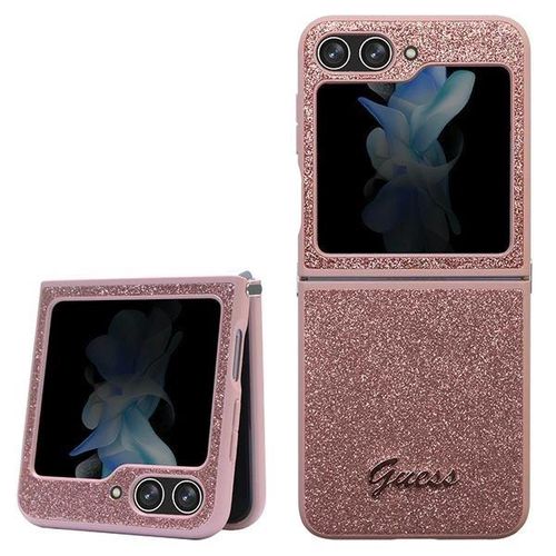 Guess Glitter Script case for Samsung Galaxy Z Flip 5 - pink, Guess 3666339173999 3666339173999