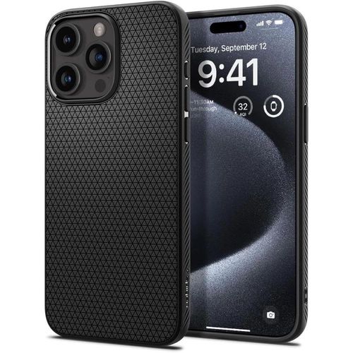 Spigen Liquid Air iPhone 15 Pro Case - Matte Black, Spigen 8809896750356 8809896750356