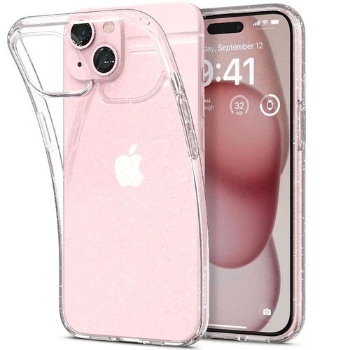 Spigen Liquid Crystal iPhone 15 Case - Clear Glitter, Spigen 8809896751094 8809896751094