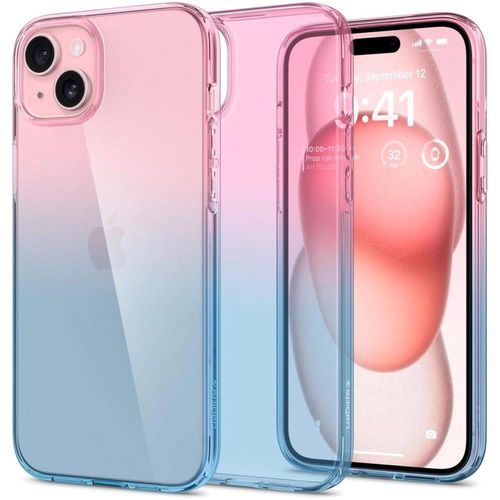 Spigen Liquid Crystal iPhone 15 Case - Pink/Blue, Spigen 8809896751087 8809896751087