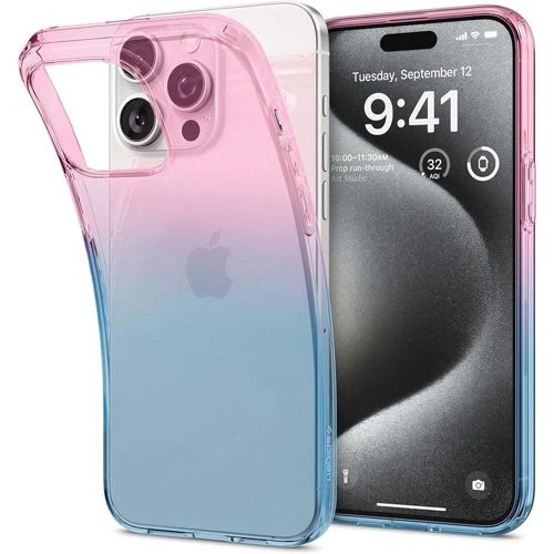 Spigen Liquid Crystal iPhone 15 Pro Case - Pink/Blue, Spigen 8809896750318 8809896750318