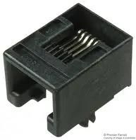 MODULAR, JACK, THT, R/A, RJ11, 6P6C 95501-2661