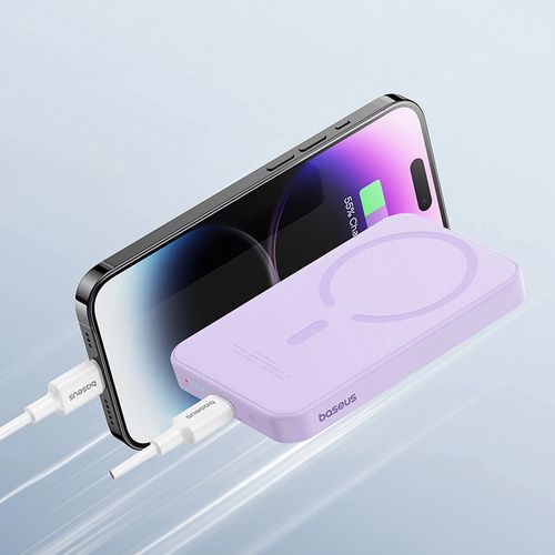 Baseus mini power bank 5000mAh 20W + USB-C cable (20V/3A) - purple, Baseus 6932172636203 6932172636203