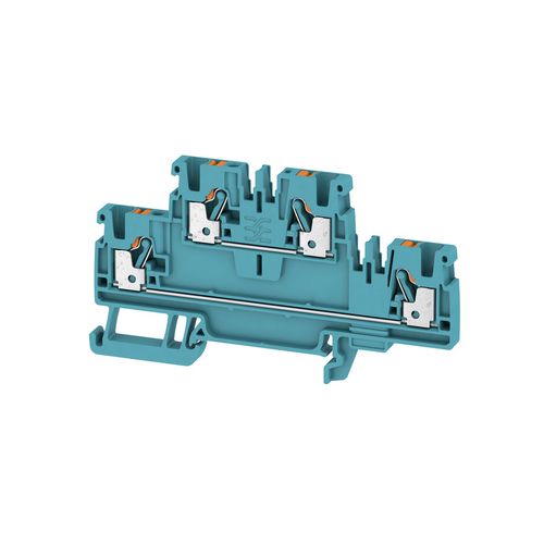 Multi-tier modular terminal, PUSH IN, 2.5 mm², 800 V, 24 A, Number of levels: 2, blue, orange Weidmuller 1547620000 04050118462845