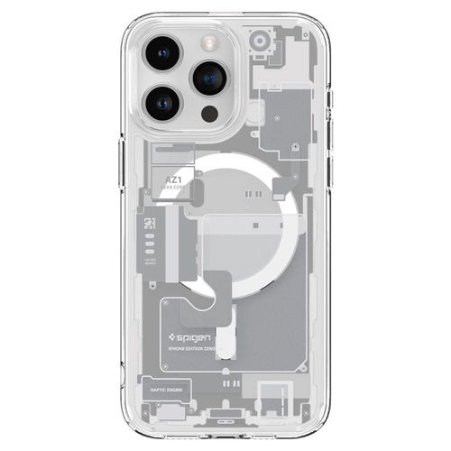 Spigen Ultra Hybrid Mag Case with MagSafe for iPhone 15 Pro - White (Zero One Pattern), Spigen 8809896753586 8809896753586