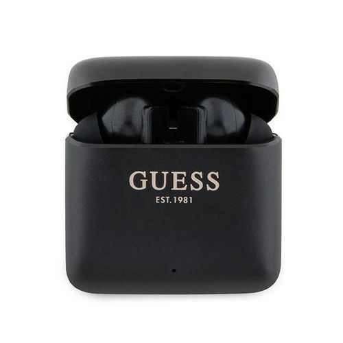 Guess Bluetooth headphones GUTWSSU20ALEGK TWS + docking station black/black Printed Logo, Guess 3666339170288 3666339170288