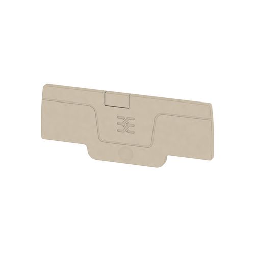 End plate (terminals), 65.7 mm x 2.1 mm, dark beige Weidmuller 1552640000 04050118359817