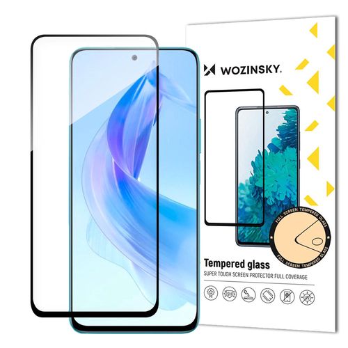 Durable Wozinsky Full Glue tempered glass for Honor 90 Lite/X50i, full screen with frame - black, Wozinsky 5907769321641 5907769321641