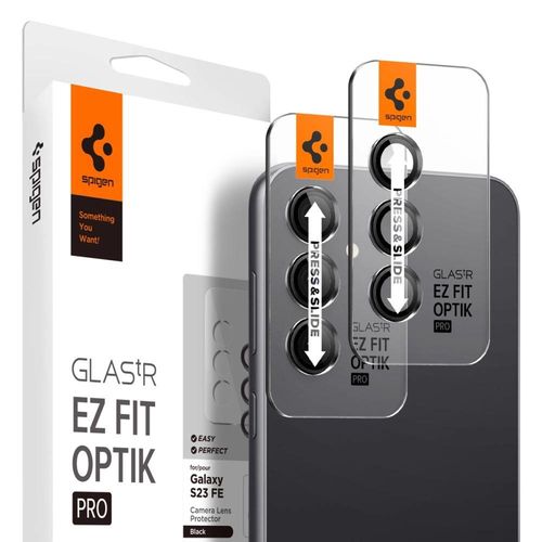 Spigen Glas.tR EZ Fit Optik Camera Protector for Samsung Galaxy S23 FE - Black 2 pcs., Spigen 8809896753128 8809896753128