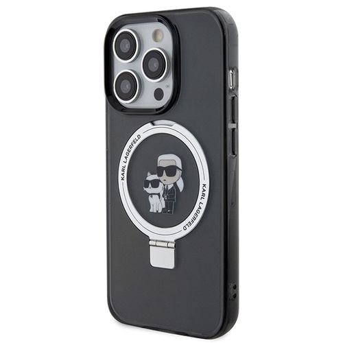 Karl Lagerfeld KLHMP15XHMRSKCK iPhone 15 Pro Max 6.7&quot; black/black hardcase Ring Stand Karl&amp;Choupette MagSafe, Karl Lagerfeld 3666339169145 3666339169145