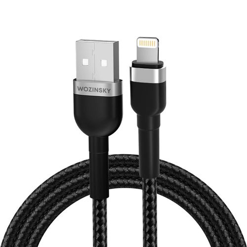 Wozinsky WNBAL1 USB-A / Lightning 2.4A cable 1 m - black, Wozinsky 5907769308697 5907769308697