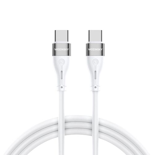 Wozinsky WSTCC2 USB-C / USB-C PD 65W cable 2 m - white, Wozinsky 5907769308802 5907769308802