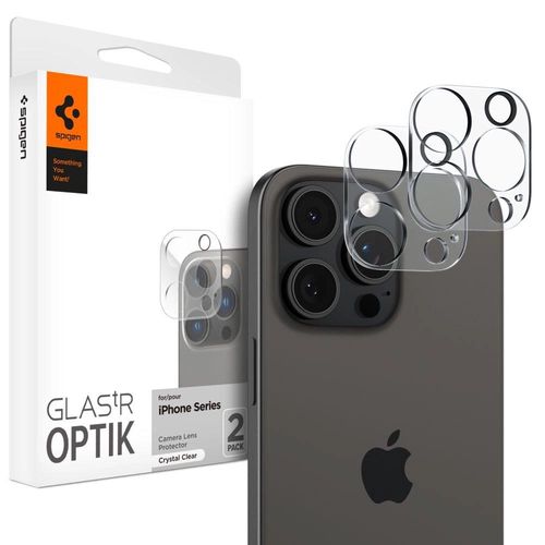 Spigen Optik.tR Camera Protector for iPhone 14 Pro / Pro Max / 15 Pro / Pro Max / 16 Pro / Pro Max - Transparent 2 pcs., Spigen 8809896741538 8809896741538