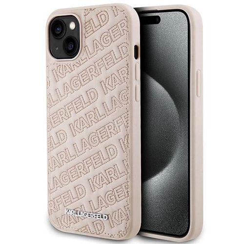 Karl Lagerfeld Quilted K Pattern case for iPhone 15 - pink, Karl Lagerfeld 3666339165154 3666339165154