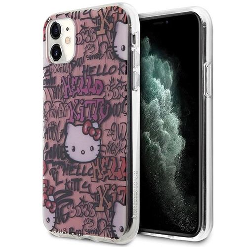 Hello Kitty IML Tags Graffiti case for iPhone 11 / Xr - pink, Hello Kitty 3666339188320 3666339188320