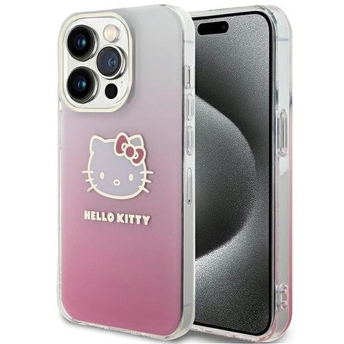 Hello Kitty IML Gradient Electrop Kitty Head case for iPhone 15 Pro - pink, Hello Kitty 3666339185442 3666339185442