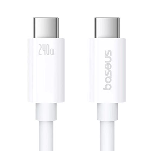 Baseus CB000066 USB-C - USB-C cable 240W PD 8K 60Hz 1m - white, Baseus 6932172648787 6932172648787