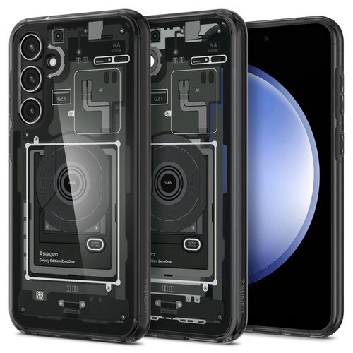 Spigen Ultra Hybrid Case for Samsung Galaxy S23 FE - Dark Gray (Zero One Pattern), Spigen 8809896746892 8809896746892