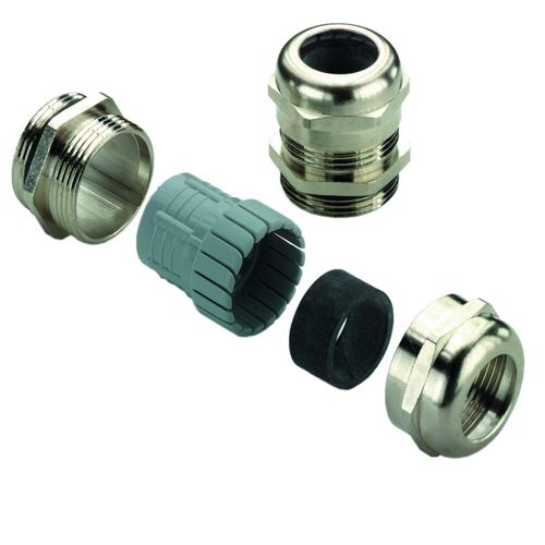 Cable gland (metal), VG MS (standard brass cable gland), M 16, 7 mm, OD min. 5 - OD max. 10 mm, IP54, IP66, IP67, IP68 - 5 bar (30 min.), Brass, nicke Weidmuller 1909910000 04032248536832